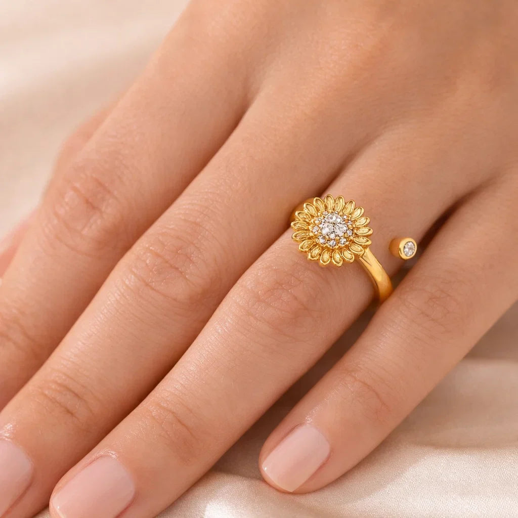 Bague anti-stress - Fleur de Givre