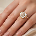 Bague anti-stress - Tournesol Cristallin