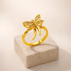 Bague anti-stress - Libellule Apaisante