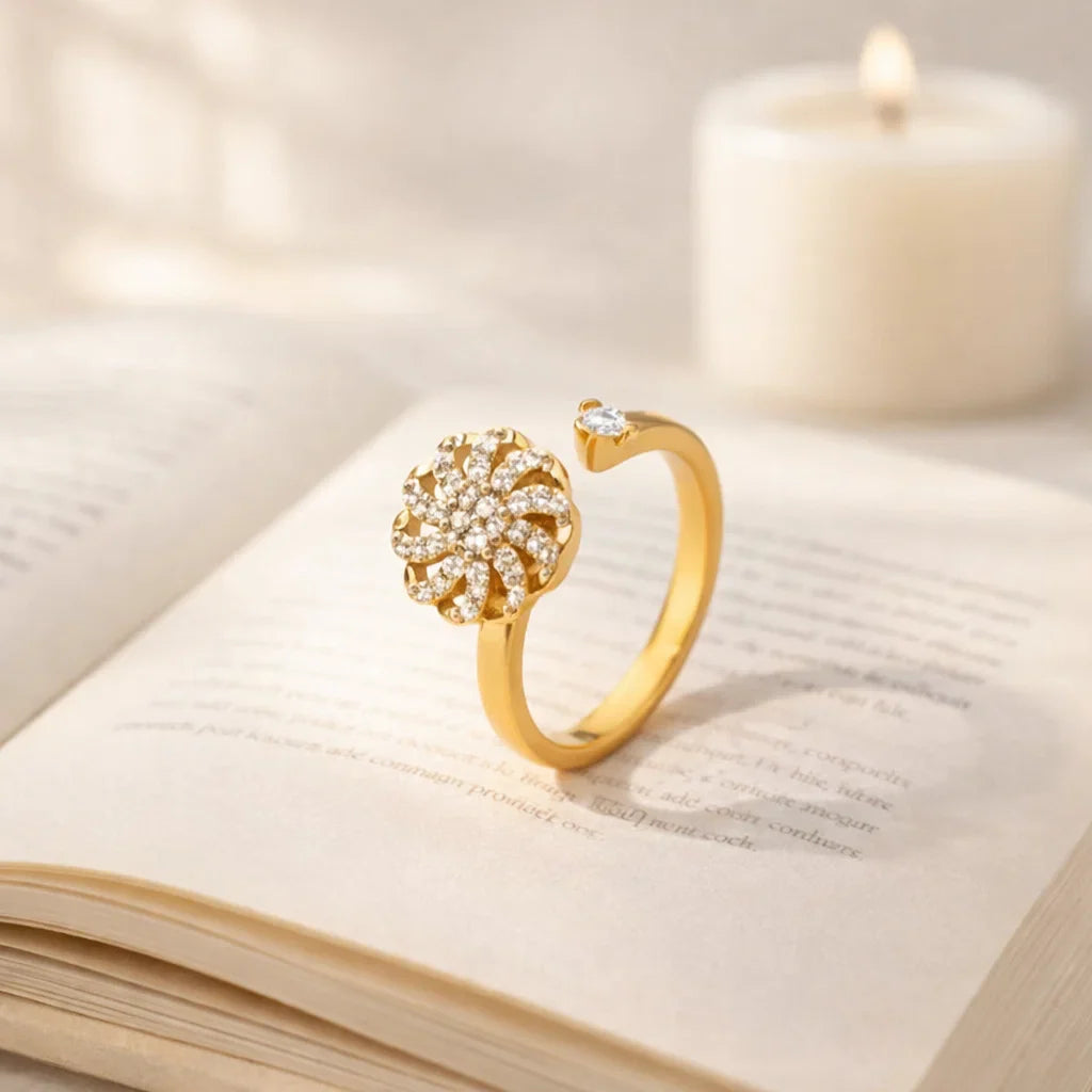 Bague anti-stress - Fleur Apaisante