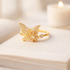 Bague anti-stress - Papillon Lumineux
