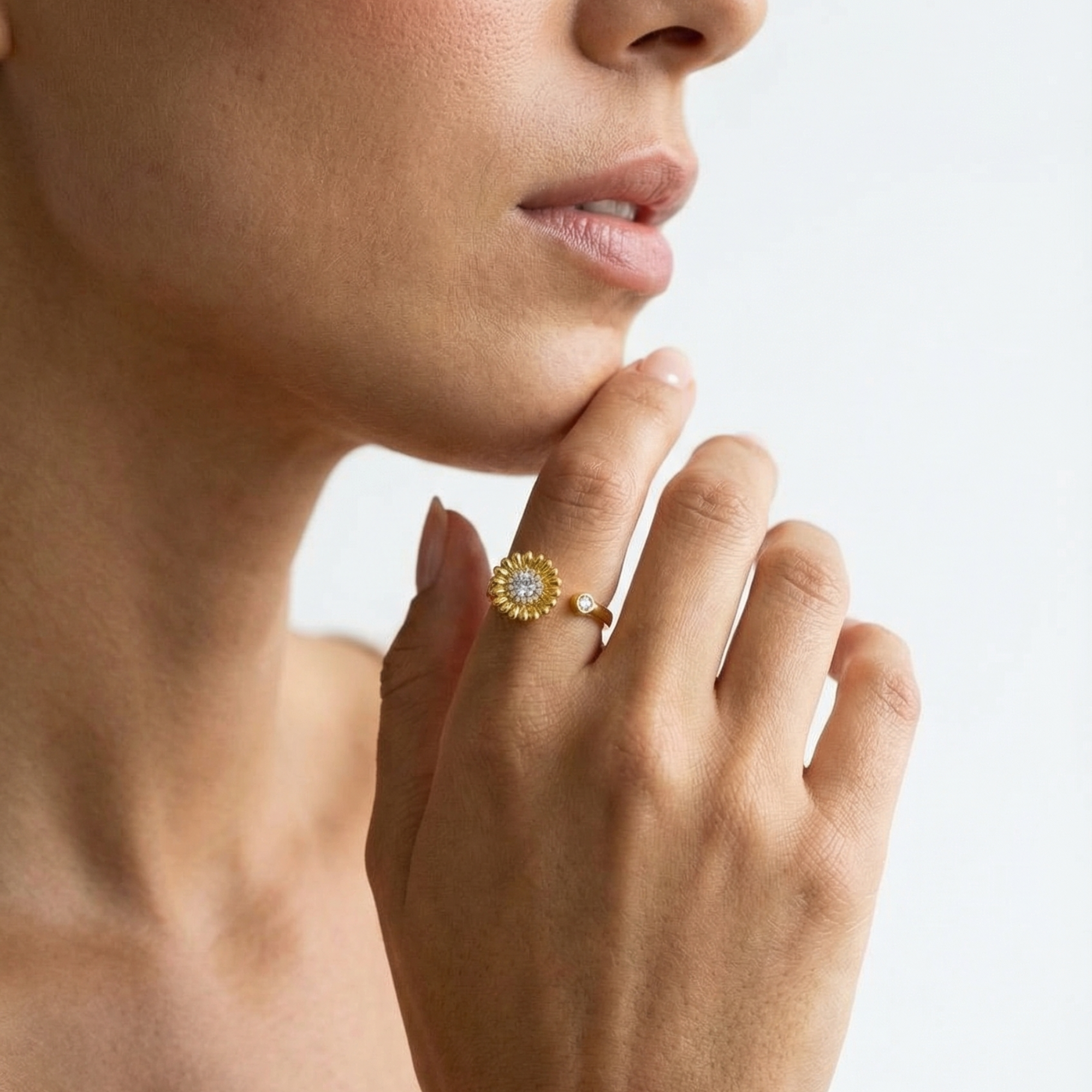 Bague anti-stress - Fleur de Givre