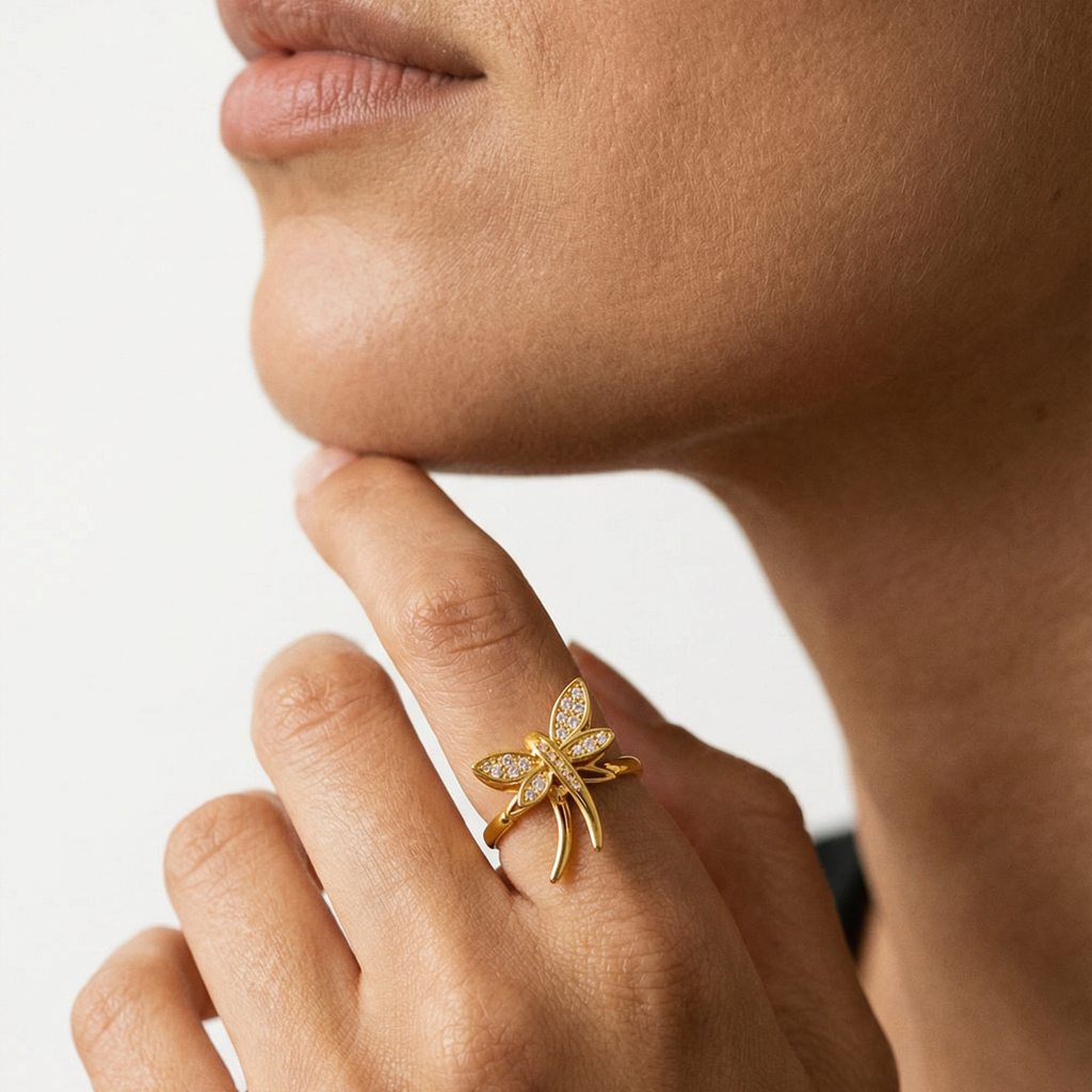 Bague anti-stress - Libellule Apaisante