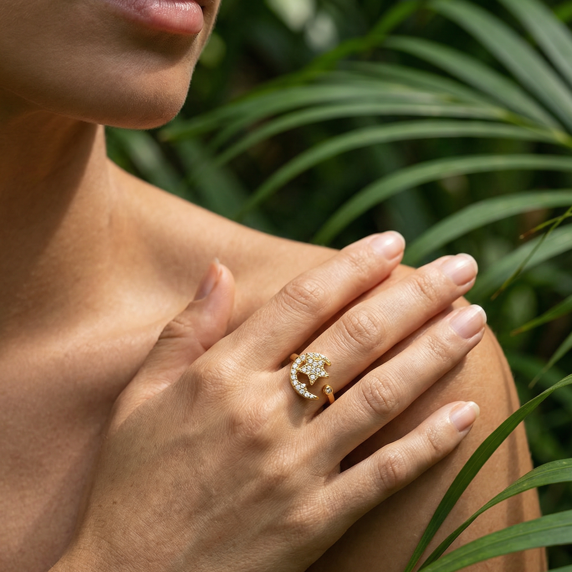 Bague anti-stress - Lune & Étoile de Sérénité