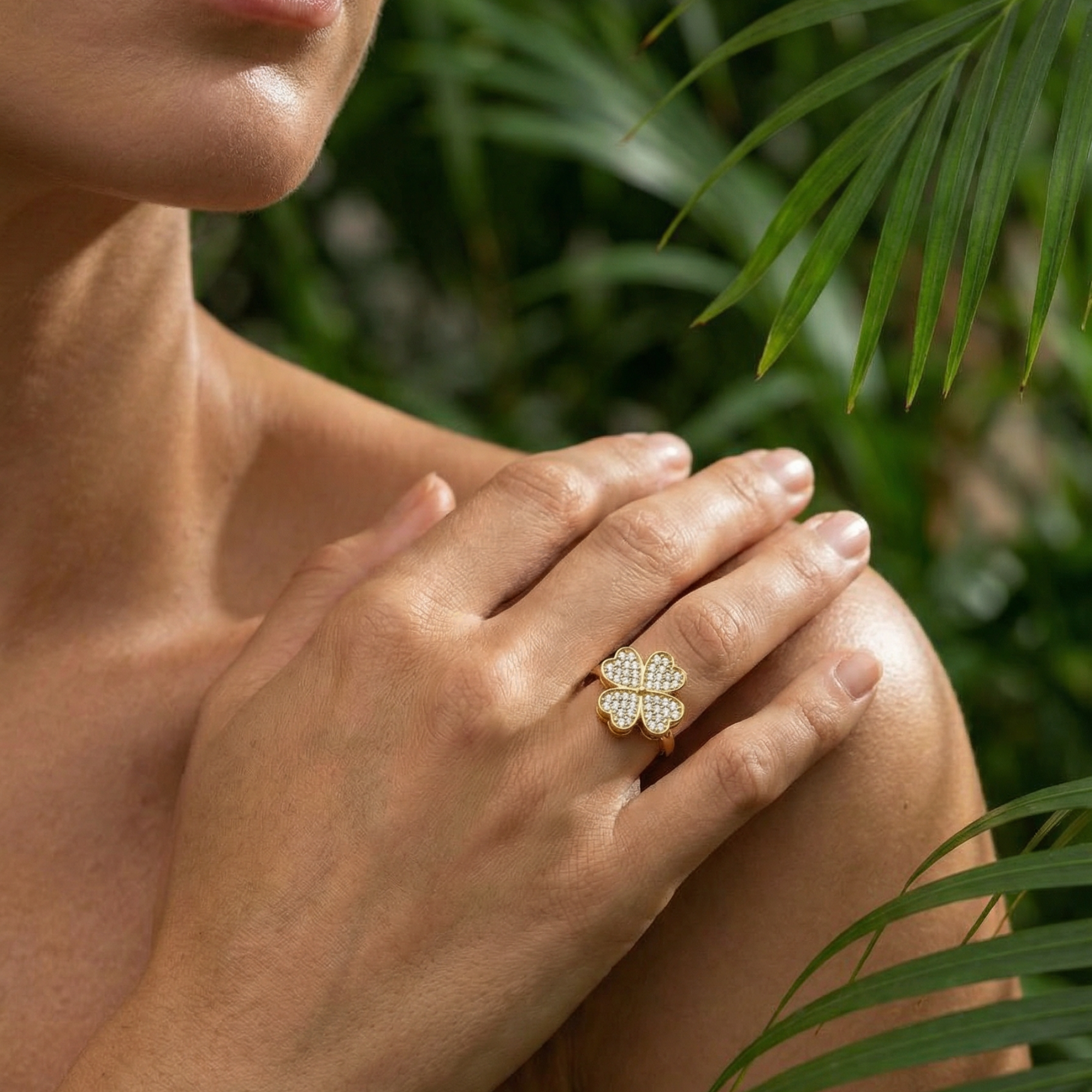 Bague anti-stress Trèfle de Sérénité