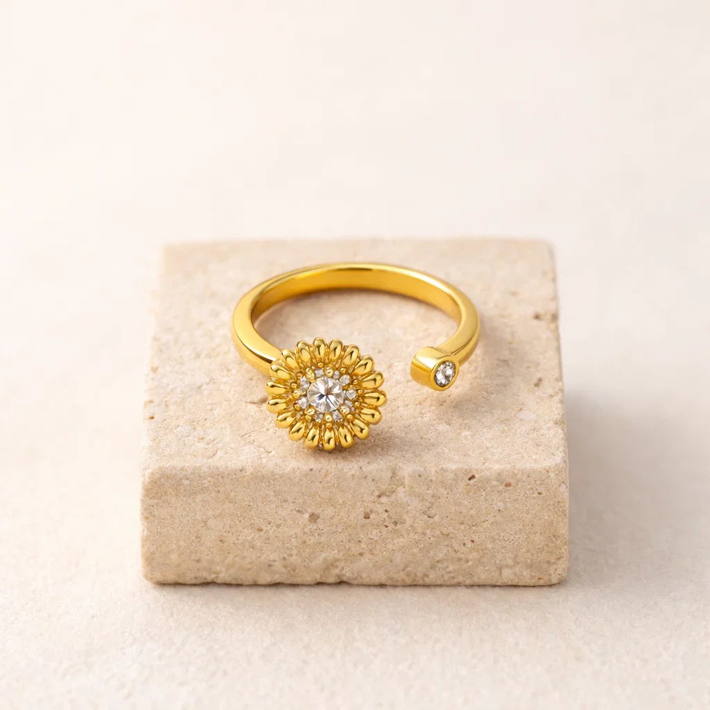 Bague anti-stress - Fleur de Givre