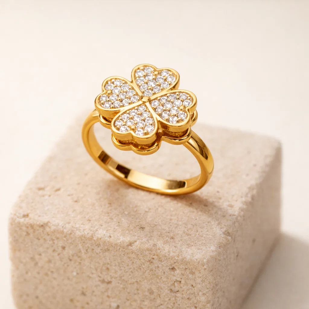 Bague anti-stress Trèfle de Sérénité